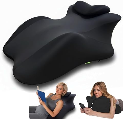 Large Body Pillow, Couples Pillow, 27° Angle Ergonomic Support Wedge with Memory Foam