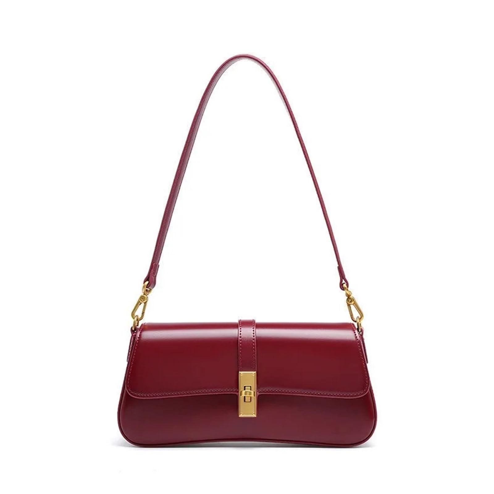SPPEOUKJ Underarm Bag Handbag Underarm Bag For Women Female Chic Deisgn For Party Dating(Red)