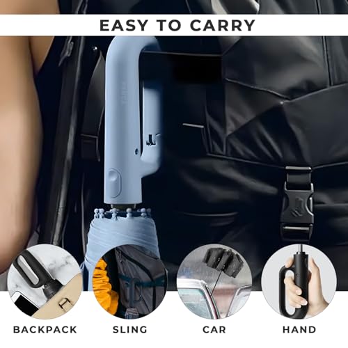 Image of PANCA Umbrella for Rain Big Size - Windproof UV Protection Compact Folding Umbrella for Men, Women, Girls & Kids | Automatic Open & Close, 8 Ribs Strong Stylish Chatri for Daily Monsoon Travel