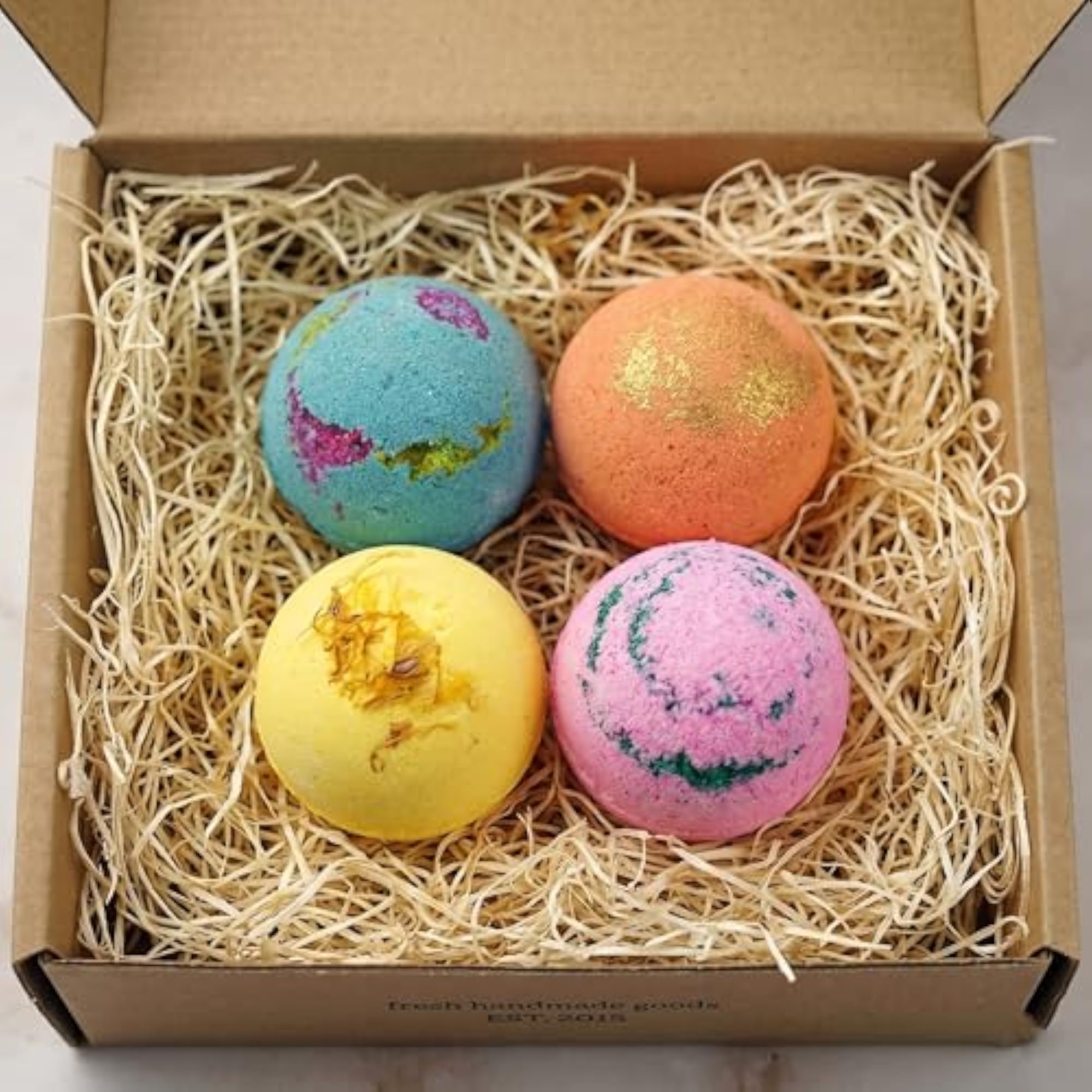 Natural Relaxing Bath Bombs with Random Toy Surprise