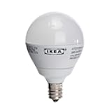 H&PC-58349 Ikea Ledare E12 200 Lumen, 3.0 Watts, Small LED Light Bulb, Opaque
