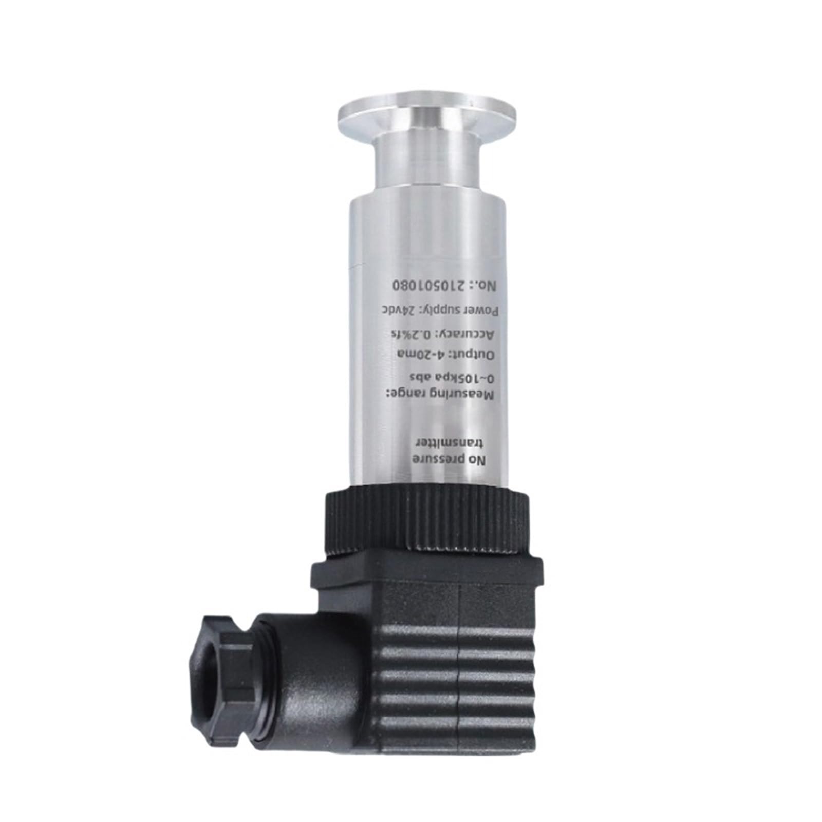 Transmisor de presión, Transmisor de presión alto vacío KF25 conexión rápida, sensor acero inoxidable, transmisor absoluto for automatización industrial(70kPa)
