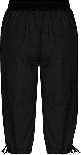 Miniatura 5 de XUNRYAN Pantalones cargo para mujer, pantalones holgados de paracaídas, pantalones Y2K de moda, pantalones capri de senderismo con múltiples