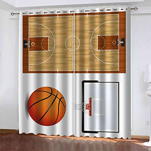 Rideaux occultants haut de gamme 100% polyester oeillets basket 3D - 2