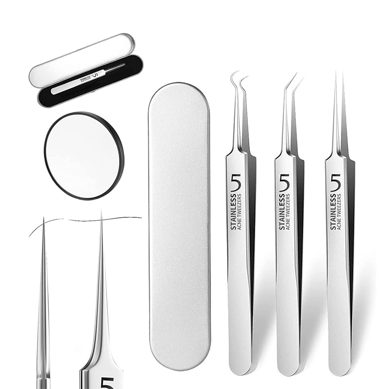 Amazon.co.jp: 毛穴 ピンセット 角栓抜き 毛抜き 精密 極細 ステンレス