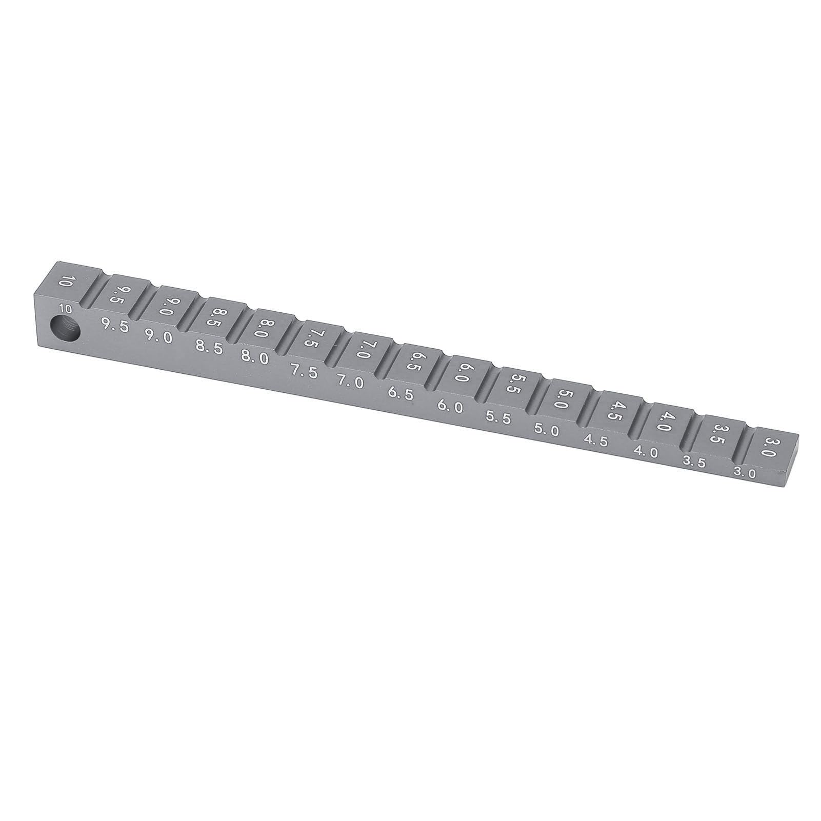 Chassis Ride Height Gauge for /10 Rc Drift Car - Aluminum Oy 3-10mm Droop Gauge, Rc Ride Height Ruler Accessories - e Color (Ti Color)