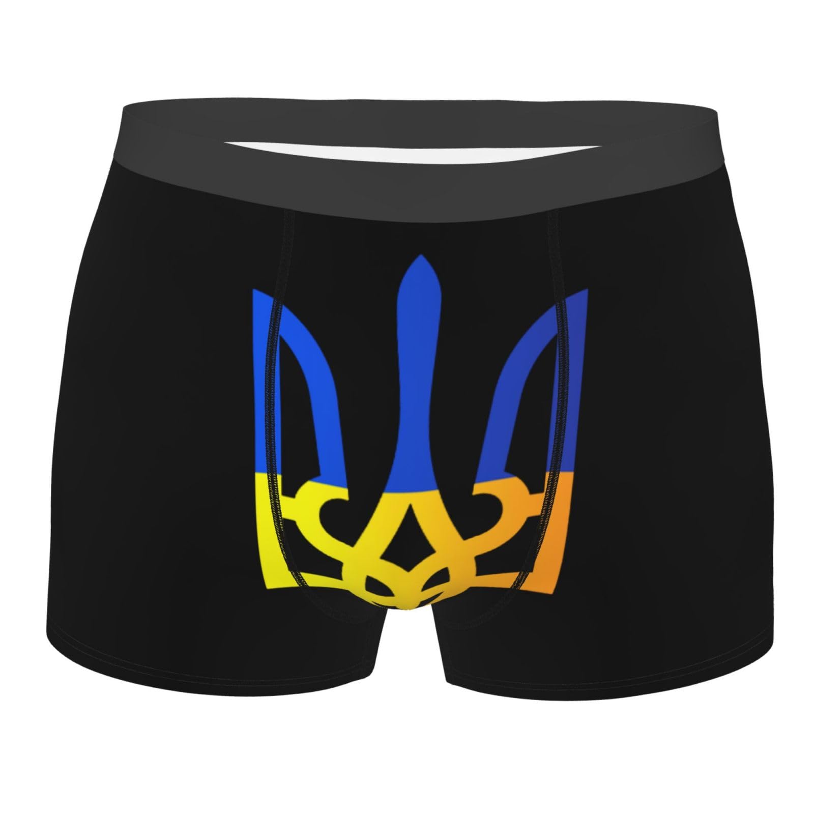 Melbrakin Coat of Arms of Ukraine Men's Underwear Breathable Boxer Briefs Stretch Trunks