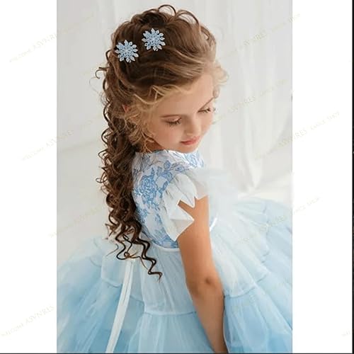 Miniatura 6 de 8 pinzas para el cabello de copo de nieve, accesorios para el cabello de Navidad para mujeres, lazo de Navidad, creativo y elegante, con diamantes