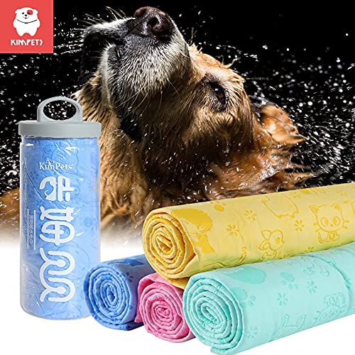 JIANGLAI Kimpets Pet Dog Supplies Bath Mult-function Towel Large Barrels Packed A Grade Product Imitate Deerskin Absorbent Towels