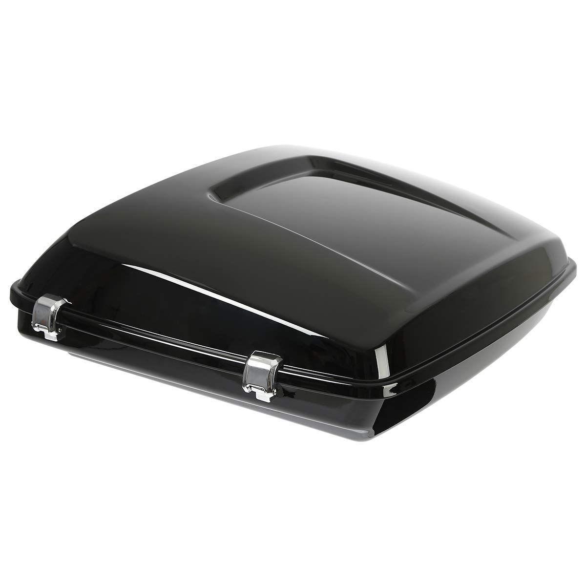 Vivid Black Razor Tour Pack Trunk With Backrest Pad for Harley Touring Models Road King, Road Glide, Street Glide, Electra Glide, Ultra-Classic 2014-Later