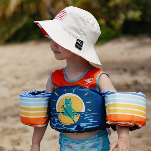 Kids Sun Hat for Boys Girls UPF 50+ UV Toddler Sun Protection with Neck Flap Adjustable Large Brim Beach Fishing Hat2