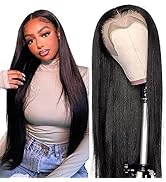 serwell 13x4 Lace Front Wigs Human Hair Straight Lace Front Wigs For Black Women Human Hair HD Gl...