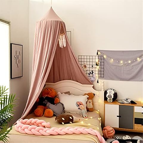 Surwin Dark Pink Bed Canopy for Kids Cover