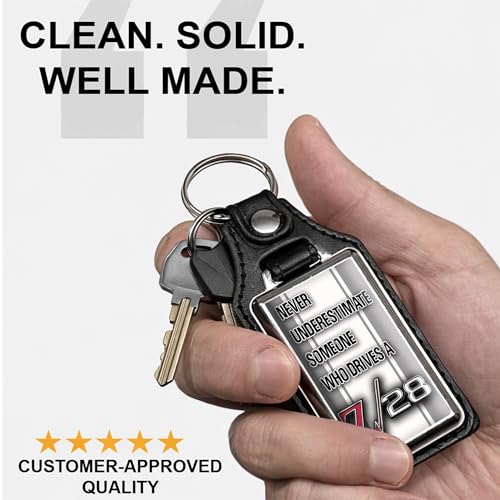 Image of Brotherhood Car Key Chain for Camaro - Classic Models Keychain for Men and Women Gift Key Ring - -