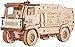 EWA Eco-Wood-Art Camion de course 5309RR-Puzzle 3D mécanique en bois-Puzzle pour adultes et adolescents-Assemblage sans colle-278 pièces-Echelle, MAZ 5309RR 1:30, Naturel