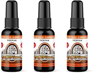 BluntPower Oil Based Concentrated Air Freshener and Oil for Diffuser - Air Freshener Spray For Room, Car, Bathroom - Concentrated Room Deodorizer & Odor Eliminator Spray - Deepak 1.5oz. (3 Pk)