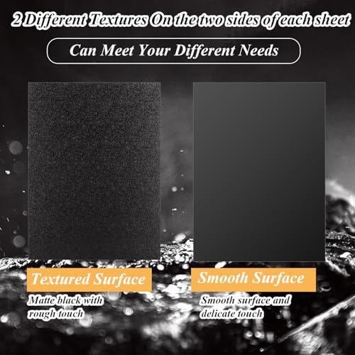 Image of 3 PCS 1 /4 ABS Plastic Sheet 1 /4 Inch Thick 12 inch x 16 inch Black Plastic Sheet PVC Sheets 1 /4 Inch Thick Thermoplastic Sheet Heat Moldable Plastic Sheets for DIY Projects, Decor, Handcrafts