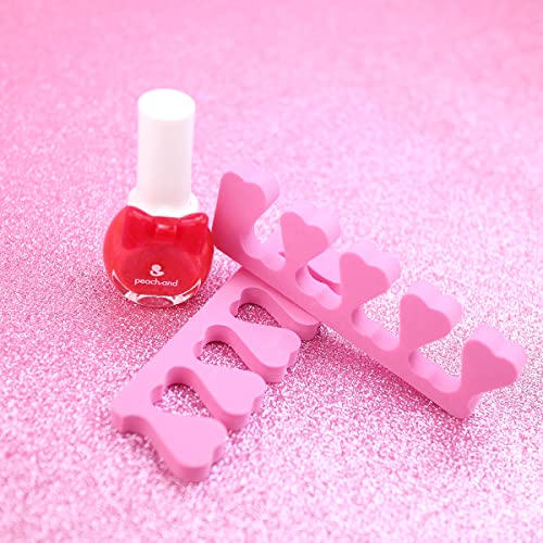 [Peach And] Spa Kit For Girls - 5 Sheet Masks For Face, Non Toxic Manicure, Nail Art Sticker, Hair Brush, Headband, Toe Separators For Birthday, Spa Day & Sleepover Party #TOP3