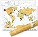 Produktbild Scratch Map Travel Map - personalisiertes Reise-Poster im Weltformat der Rubbelkarten, hergestellt in Großbritannien