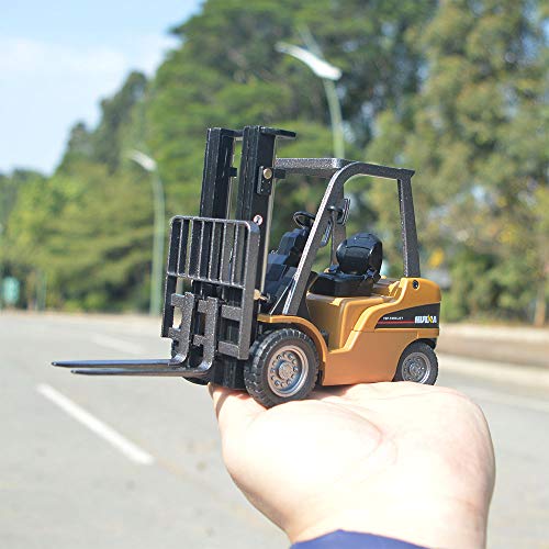 Modelo de camión montacargas de aleación Ailejia miniatura 6