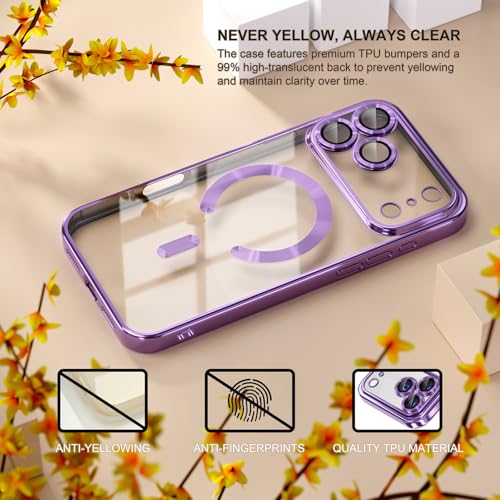 Image of Misea Magnetic for iPhone 17 Pro Max Case Compatible MagSafe Light Purple