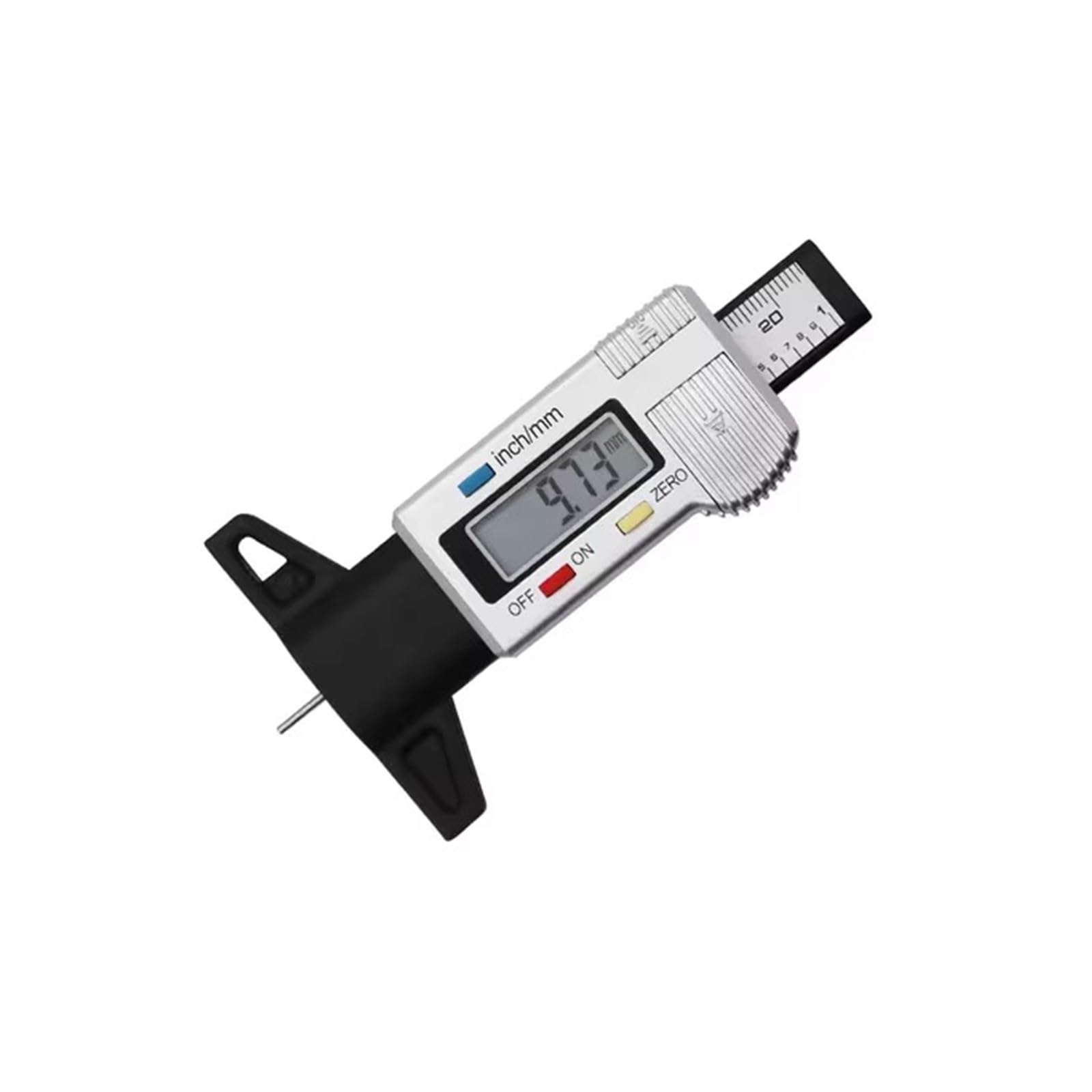 Reifenprofiltiefenmesser 10 stücke Auto Reifen Digitale Profiltiefenmesser Meter Dicke Gauge Tragen Erkennung Messung Werkzeug Tiefe Messschieber,für Autos, Transporter, LKWs(Silver)