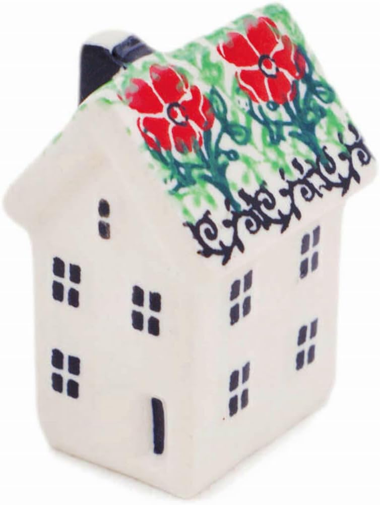 Polmedia Polish Pottery Pepper Shaker - Maraschino Pattern Handmade in Boleslawiec Poland by Ceramika Artystyczna + Certificate of Authenticity