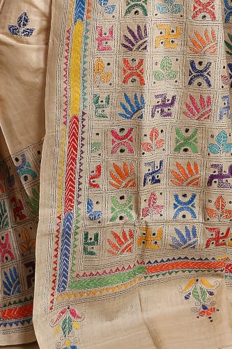 tcl TheCrazyLooms tussar silk saree in tussar silk – image 5