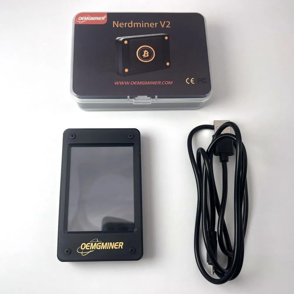 Amazon | NerdMiner V2 大画面バージョン 56KH/s T-Display S3 1.6.3 ビットコイン ソロ宝くじ マイナー  勝利 6.25 BTC 低消費電力 マイクロUSBケーブル- WiFi接続 | OEMGMINER | USBケーブル 通販