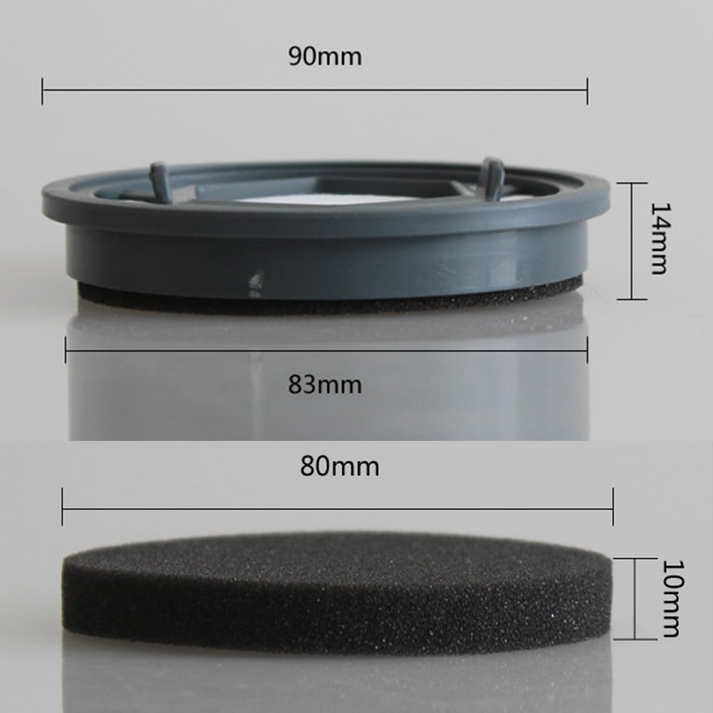 2in1 Filter Compatible with Cordless Handheld Vacuum Cleaner Cyclone Handheld Replacement Robot Sweeper Spare Household Part Accessories