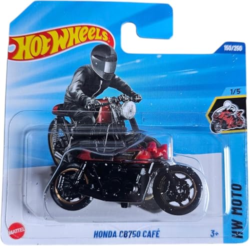 Hot Wheels Honda CB750 Café - HW Moto 1/5 - HYY85 - Carte courte - Moto - Mattel 2025-1:64