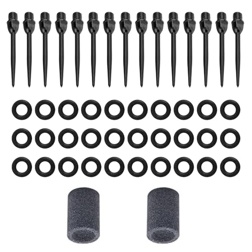 JDNFKG 15 Dartpfeil-Spitzen Set mit Schleifsteinen