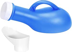 Urinal Pour Homme HaseMed 1000 Ml - Autoclavable, étanche, Avec Couvercle - Pour Soins, Hôpital Et Voyages