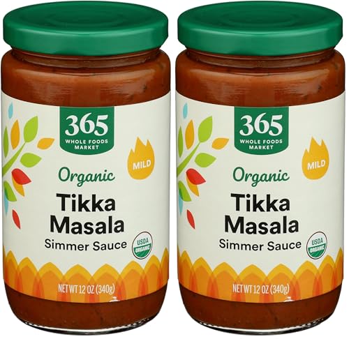 365 by Whole Foods Market, Organic Tikka Masala Sauce, 12 Ounce (Pack of 2)