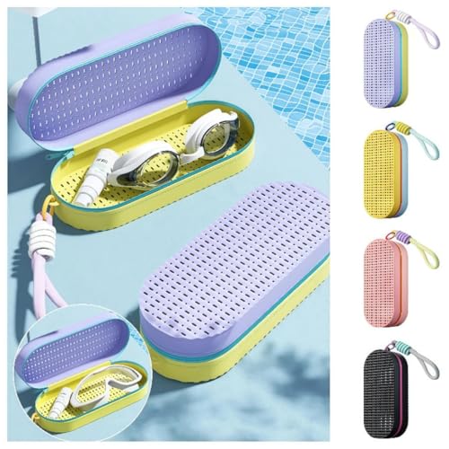 Image of First Lens Swim Goggles Case for Swimming Goggles & Eyeglasses - Purple - SA03