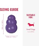 KONG Senior Jouet de chien en caoutchouc naturel doux -Fun à la truie, Chase & Chercher pour les petits chiens