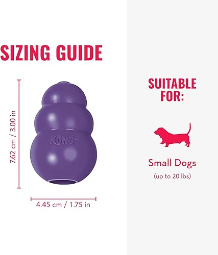 Vista 32 de Kong, Juguete para perros Senior Kong, color morado, L, Púrpura