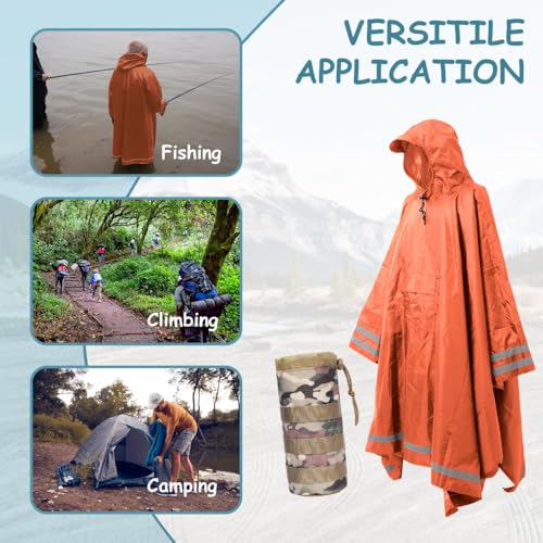 Poncho de pluie élégant aux finitions de haute qualité - 6