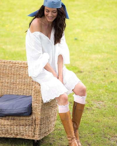 Image of Syhood Long Button Boot Socks with Lace