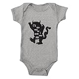 Trunk Candy Toddlers I'll Eat You Up I Love You So 100% Cotton Bodysuit (Heather, 6M)