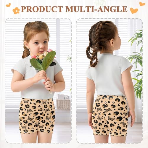 Girls' Shorts Soft Summer Soft Boxers Short Leopard Butterfly Leggings Dance Bottoms4