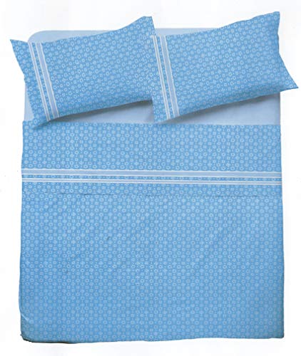 Novia - Lenzuola Matrimoniali Completo in Cotone