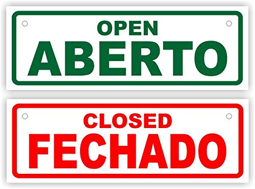 Placa Aberto e Fechado