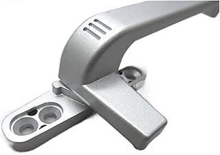 Window Handle ， Push Window Accessories Old-Fashioned Flat Open Door and Window Handle 7 Type Handle Exquisite (Color : Grey, Size : Left) (Color : Svart, Size : Left) (Color : Grigio, Size : Right