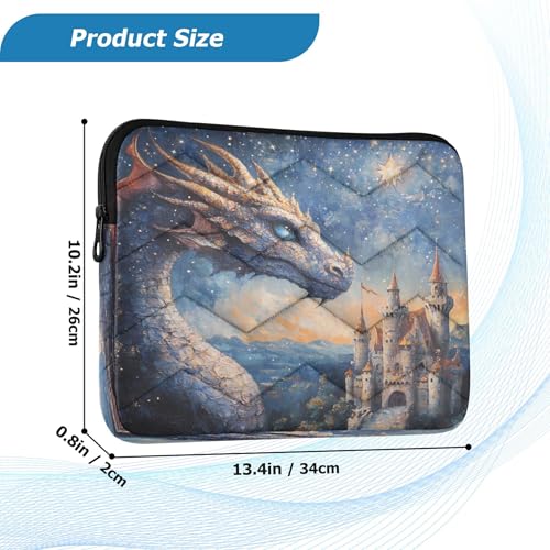 Funda para portátil Qilmy Dream Castle Dragon 15-16 pulg miniatura 3