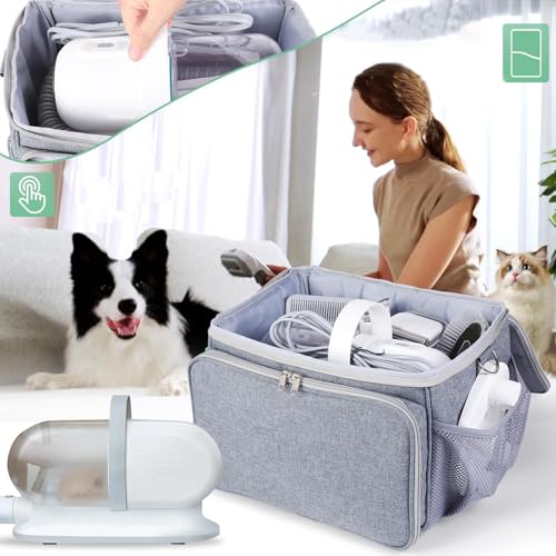 Bolsa protectora de gran capacidad para guardar aspiradora de perro 5