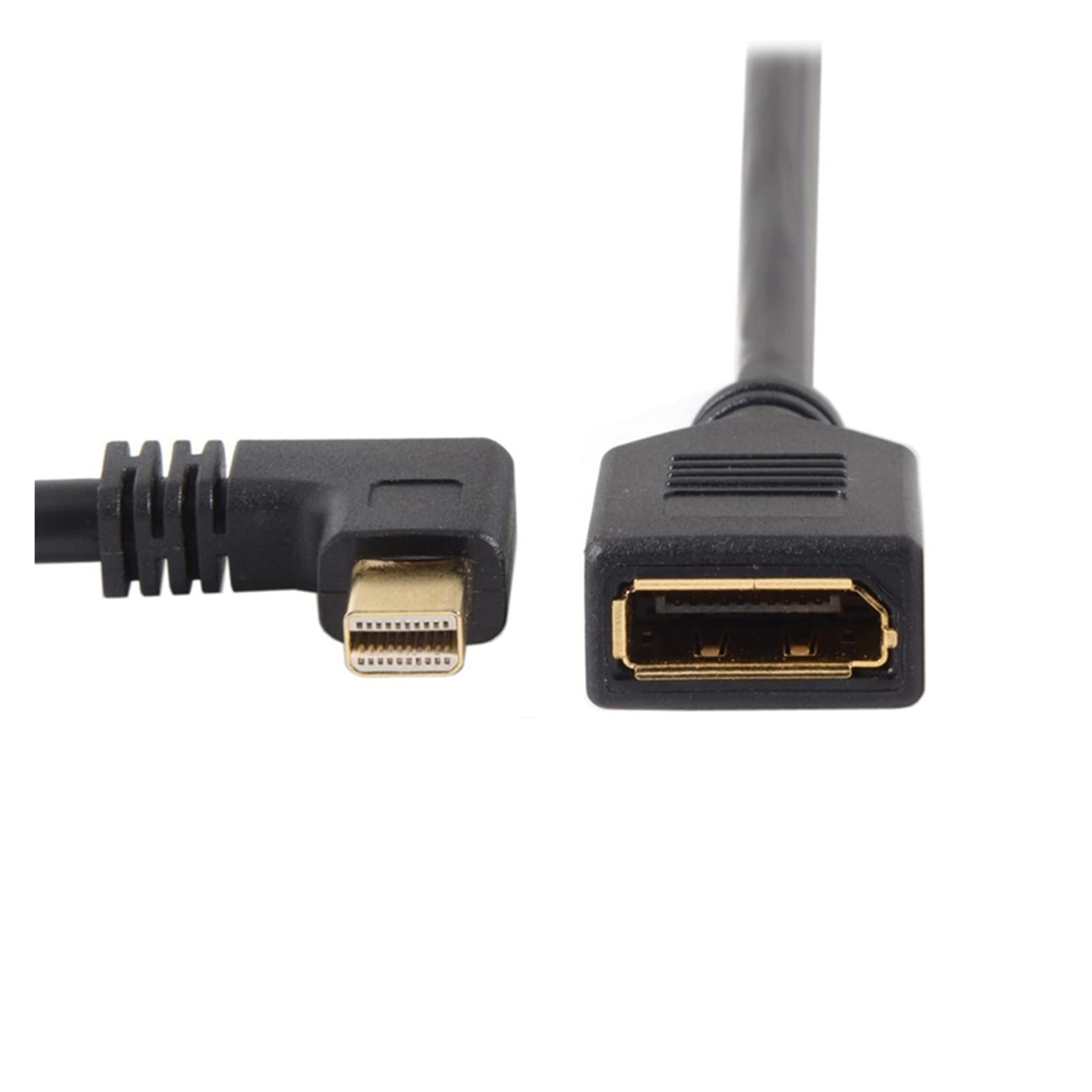 90 gradi a destra lasciato giù dal cavo angolato M~ni DP. DisplayPort al cavo femmina Displayport compatible with display Monitor 25cm Cable(Mini dp RI TO DP)