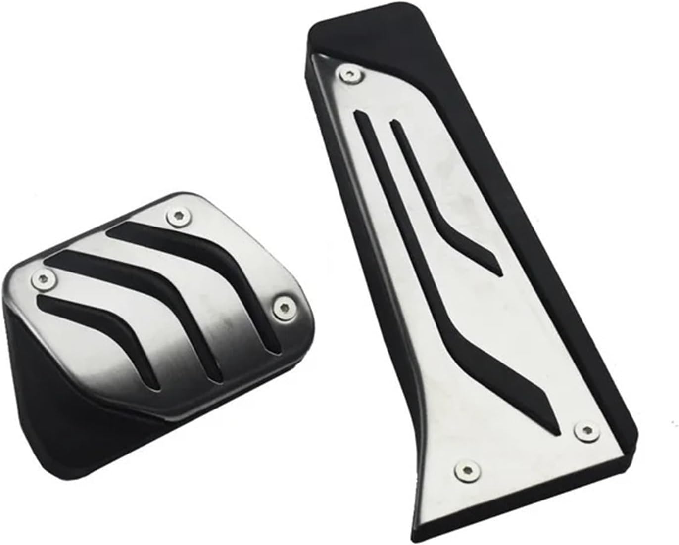 Car Pedal Pads Compatible For BMW 5 6 7 Series E65 E67 E68 F01 F02 F10 F11 F07 F12 F13 Gas Brake Clutch Foot Rest Pedal Pad Replace(Black)