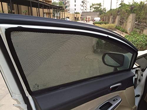 Image of Kozdiko Car Side Window Curtains Zipper with Dicky Magnetic Sunshades Compatible for Maruti Suzuki Eeco