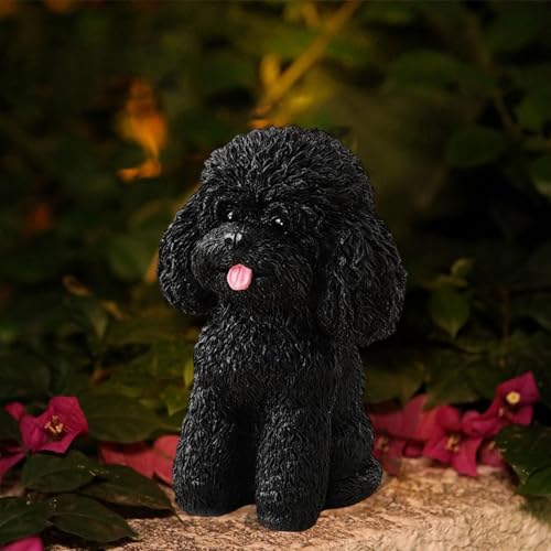 Chiot sculpture de table noire pour un bureau minimaliste - 8